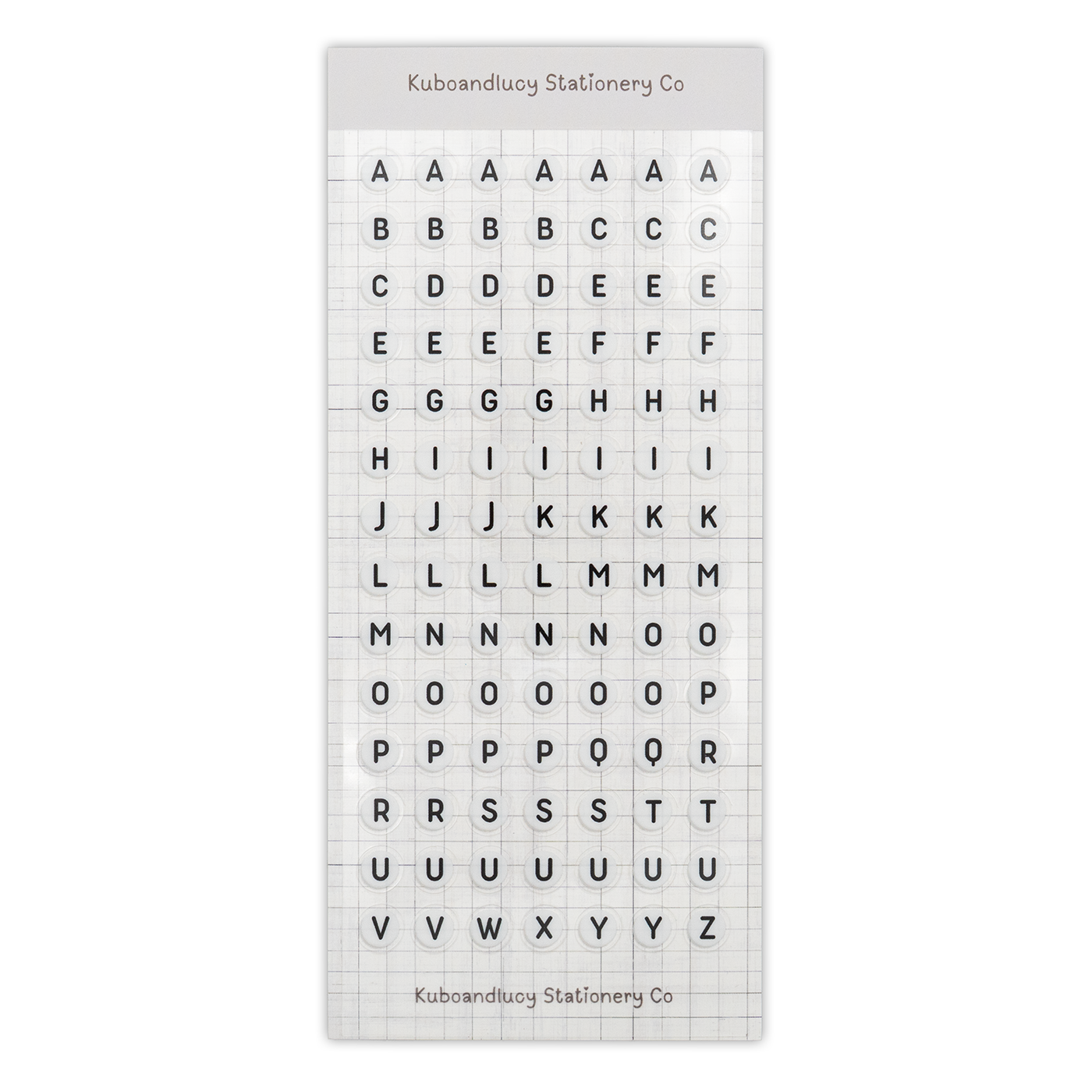 Kuboandlucy Stationery Co. Sticker Sheet - Friendship Beads Letter