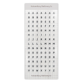 Kuboandlucy Stationery Co. Sticker Sheet - Friendship Beads Letter