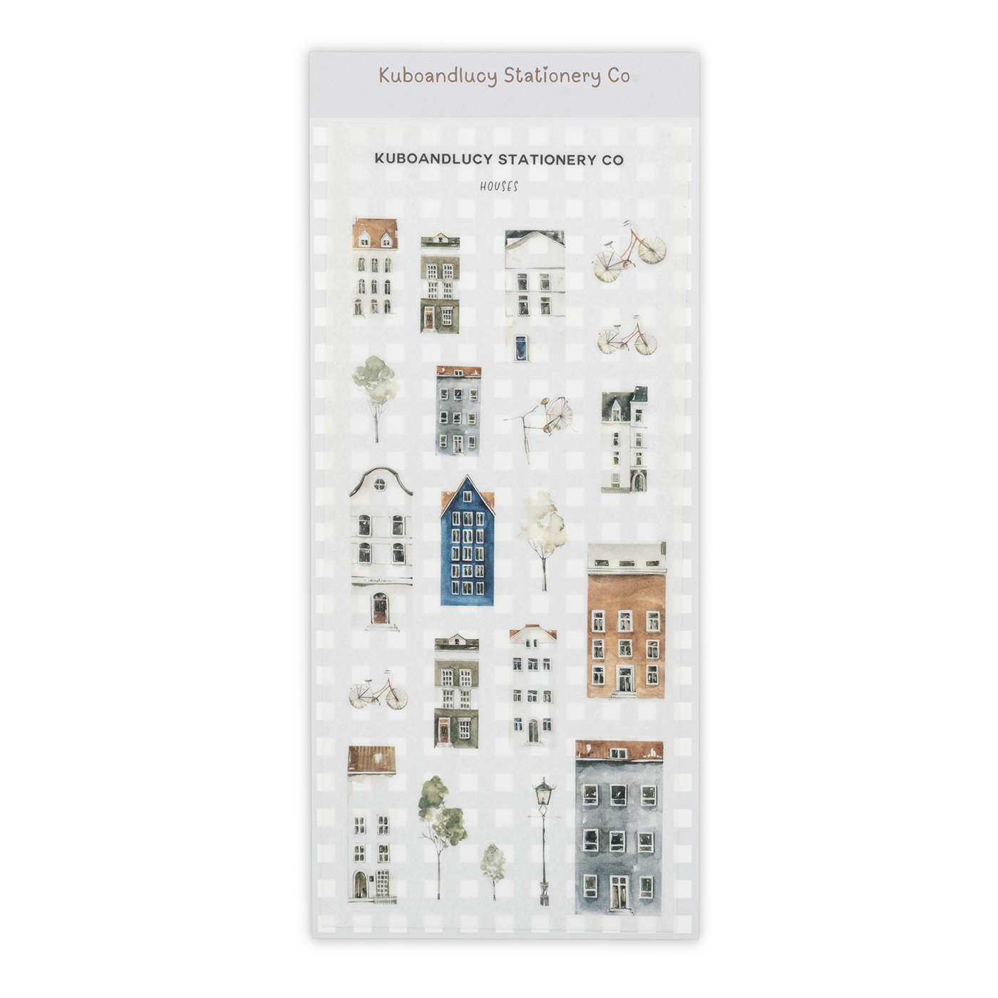 Kuboandlucy Stationery Co. Sticker Sheet - House Washi