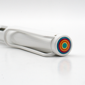 Lamy Safari Fountain - White Set with Multicolor Rings