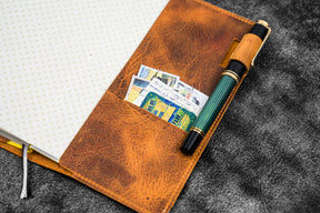 Galen Leather Slim Hobonichi Weeks Planner Cover - Crazy Horse Brown
