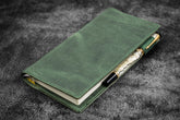 Galen Leather Slim Hobonichi Weeks Planner Cover - Crazy Horse Forest