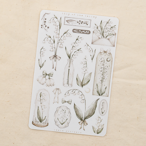 Leelajournals Sticker Sheet - Lily of the Valley