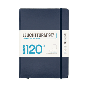 Leuchtturm A5 Medium Plain Notebook - Navy