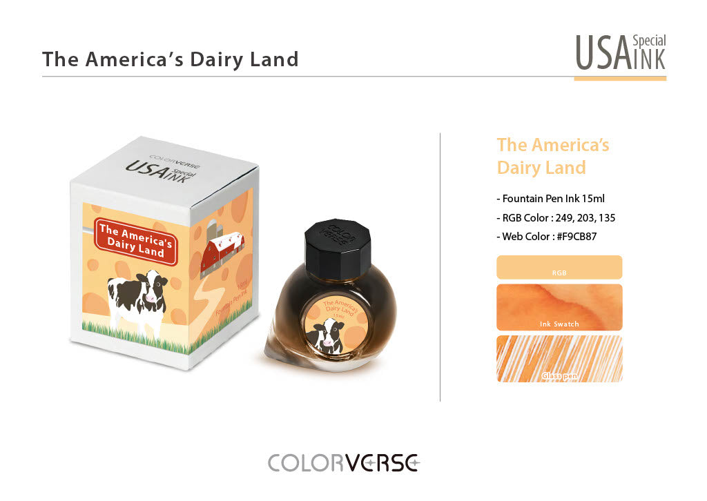 Colorverse USA Special Series Ink - Wisconsin-The America's Dairy Land