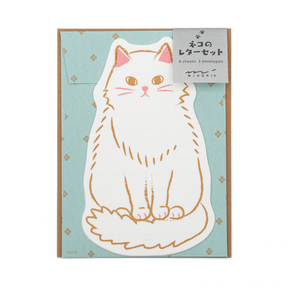 Midori Letter Set (924) Die-Cut Animal - Cat