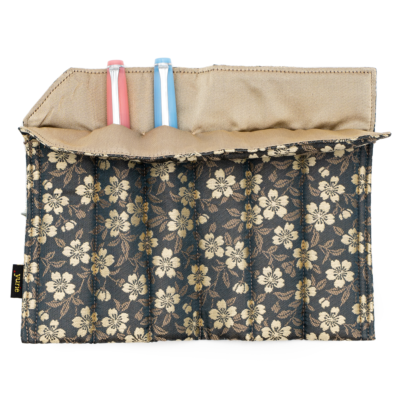 Yurie Pen case for 6 Pens - "Sakura (Cherry blossom)" Beige [#40]