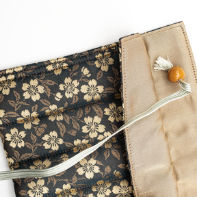 Yurie Pen case for 6 Pens - "Sakura (Cherry blossom)" Beige [#40]