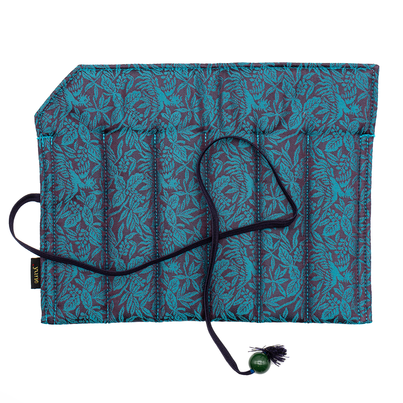 Yurie Pen case for 6 Pens - "Ho-o ( Phoenix) Blue #47
