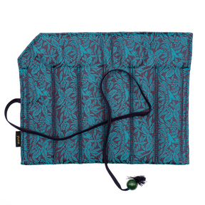 Yurie Pen case for 6 Pens - "Ho-o ( Phoenix) Blue #47