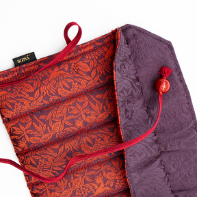 Yurie Pen case for 6 Pens - "Ho-o (Phoenix) Red #46