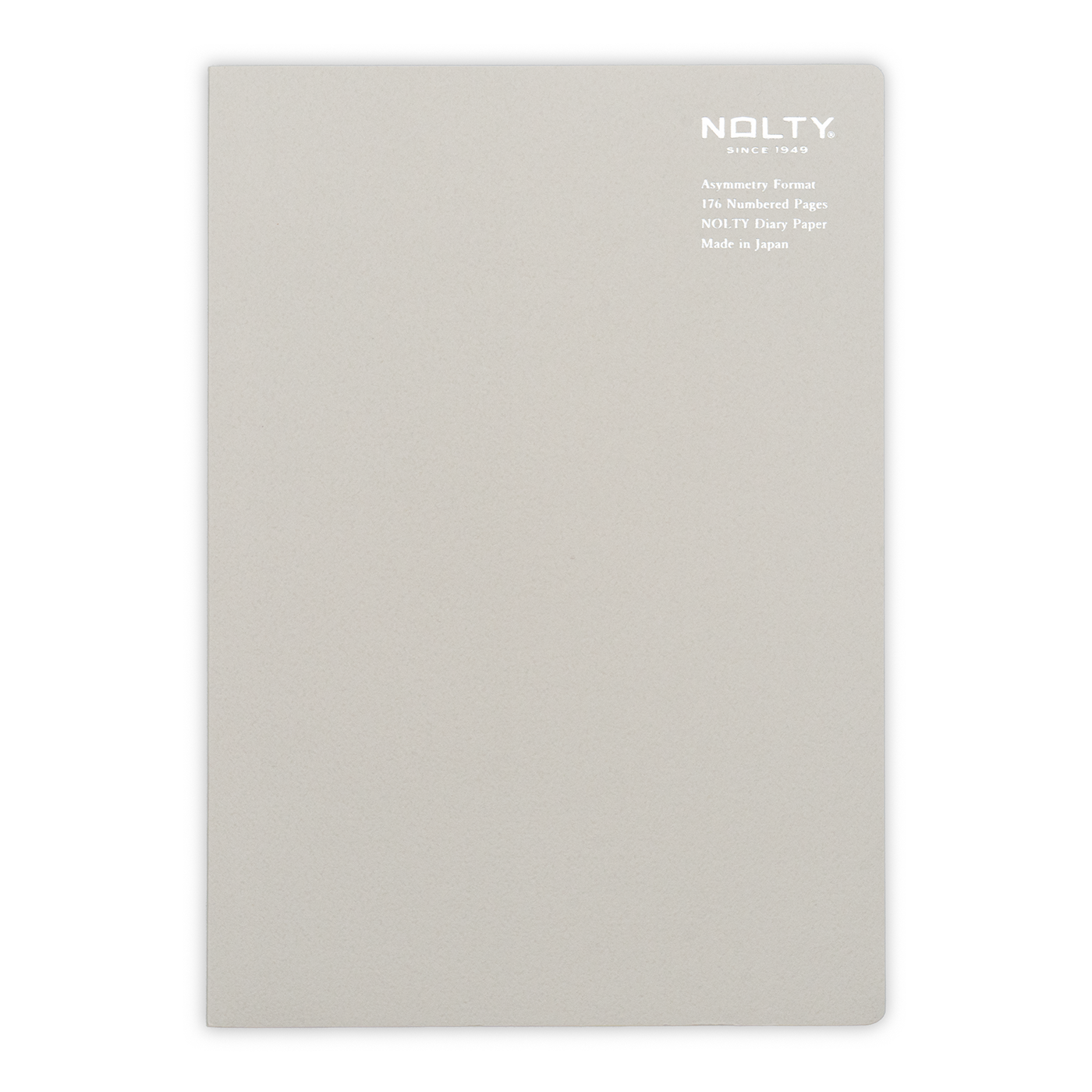 Nolty Asymmetry Notebook - A5 Gray