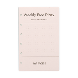 Nolty - Personal Organizer Mini 6 Size Refill - Weekly Free Diary