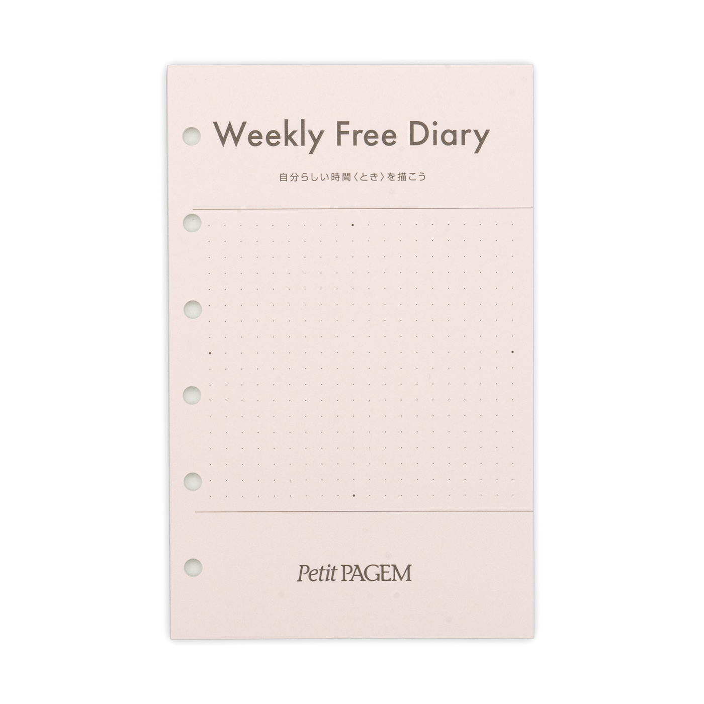 Nolty - Personal Organizer Mini 6 Size Refill - Weekly Free Diary