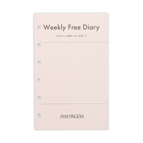 Nolty - Personal Organizer Mini 6 Size Refill - Weekly Free Diary