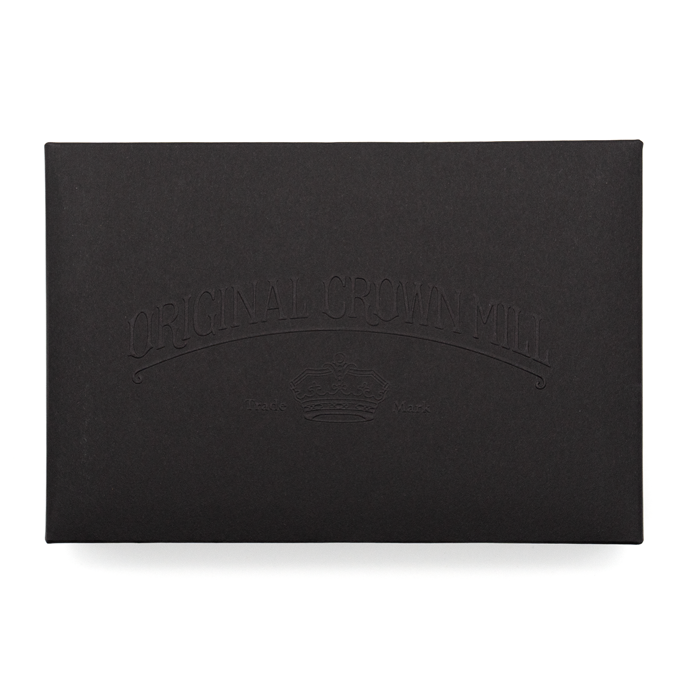 Original Crown Mill Vellum Large Note Card Box - Black