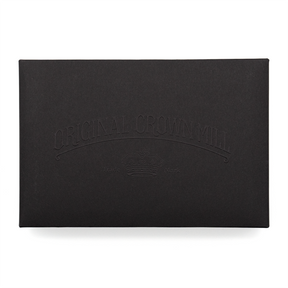 Original Crown Mill Vellum Large Note Card Box - Black