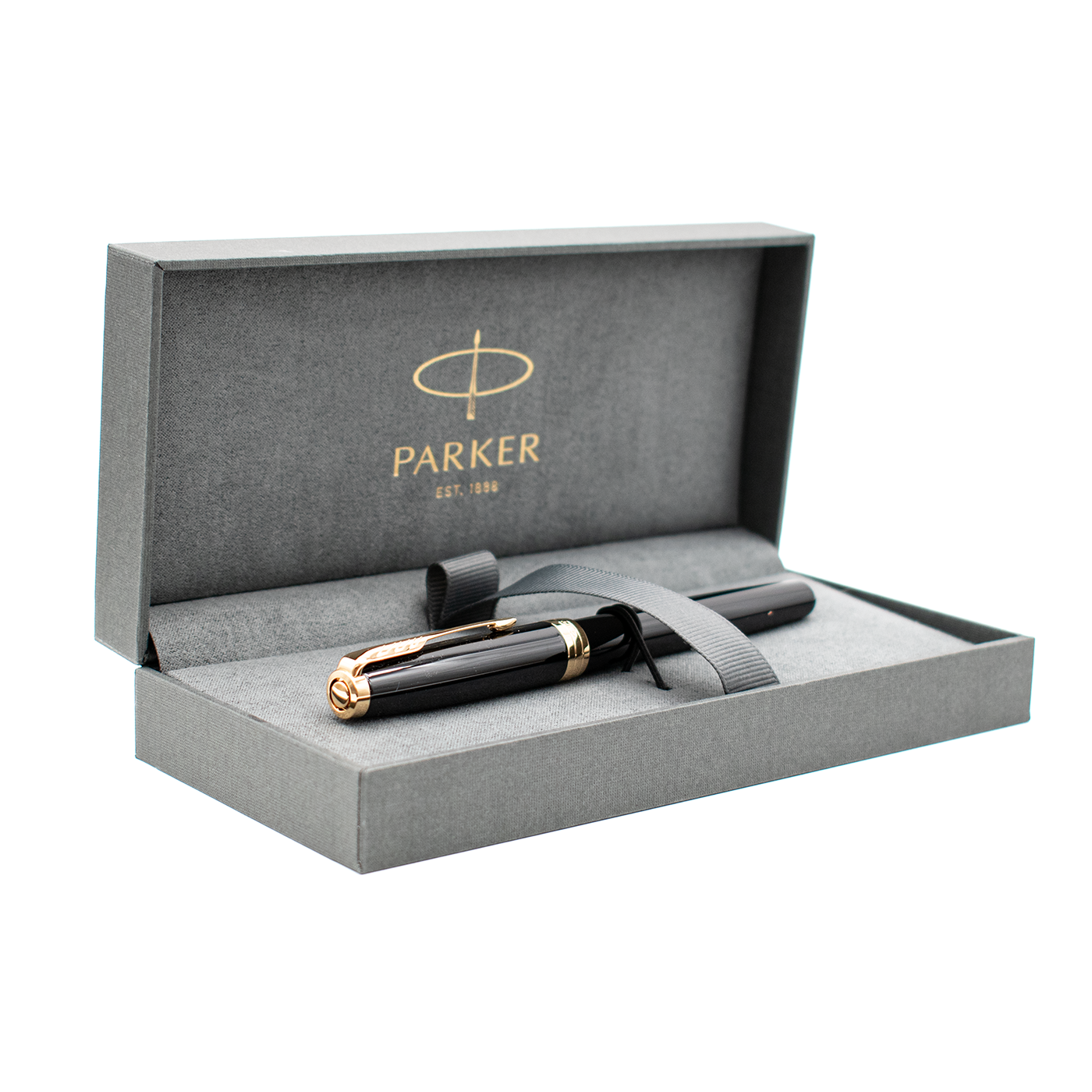 Parker Sonnet Black Lacquer with Gold Trim Fountain Pen