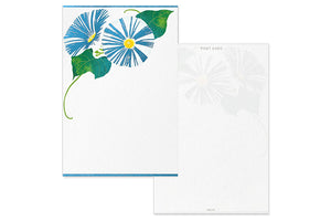 Midori Post Card - Foil Stamping Morning Glory 785