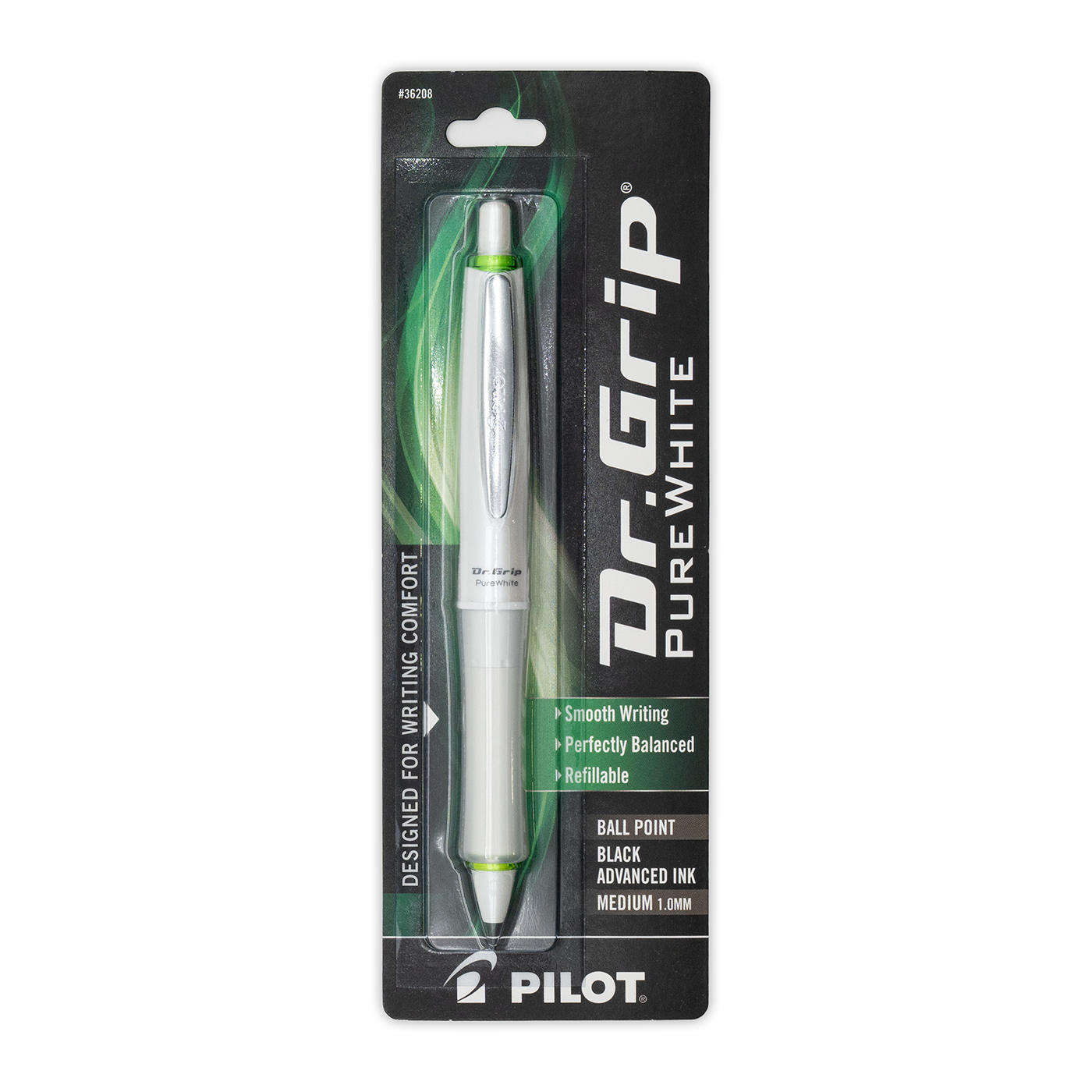 Pilot - Dr. Grip Pure White Gel Ink Retractable Ballpoint Pen