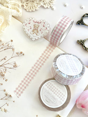Leelajournals Washi Tape - Scalloped Plaid Die Cut