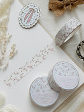 Leelajournals Washi Tape - Pink Roses on Ivory