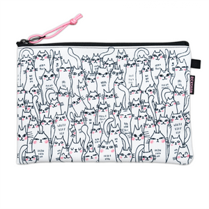 Rickshaw  Large Utility Pouch A5 - Doodle Cats