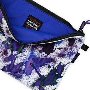 Rickshaw  Large Utility Pouch A5 - Purple Splatter