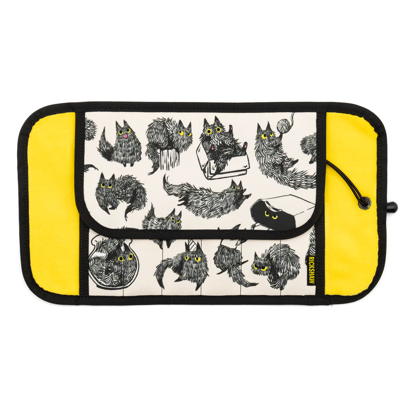 Rickshaw 6 Pen Roll With Flaps - Yuki Cat