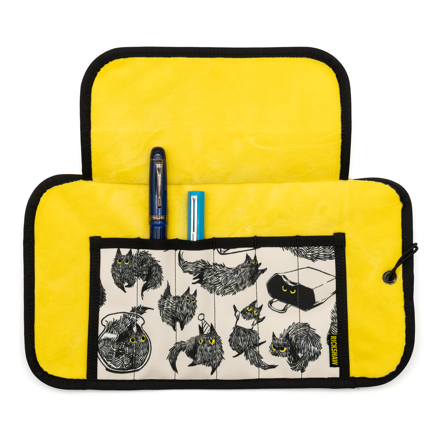 Rickshaw 6 Pen Roll With Flaps - Yuki Cat
