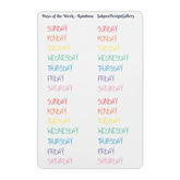 Sakura Design Gallery - Vinyl Stickers - Days of the Week - Rainbow