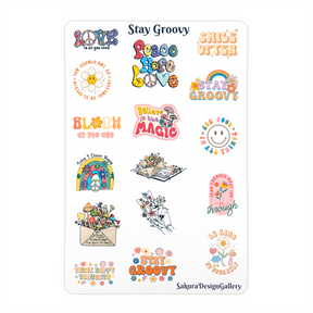 Sakura Design Gallery - Vinyl Stickers - Stay Groovy