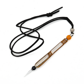 San Lorenzo-Murano Glass Pen Pendant Necklace with Cord