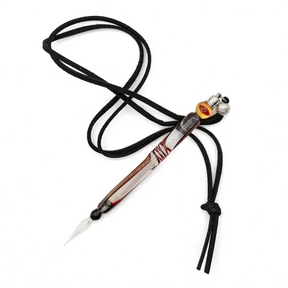 San Lorenzo-Murano Glass Pen Pendant Necklace with Cord