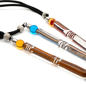 San Lorenzo-Murano Glass Pen Pendant Necklace with Cord
