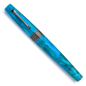 Leonardo Supernova Star - Light Blue Ruthenium Trim Rollerball