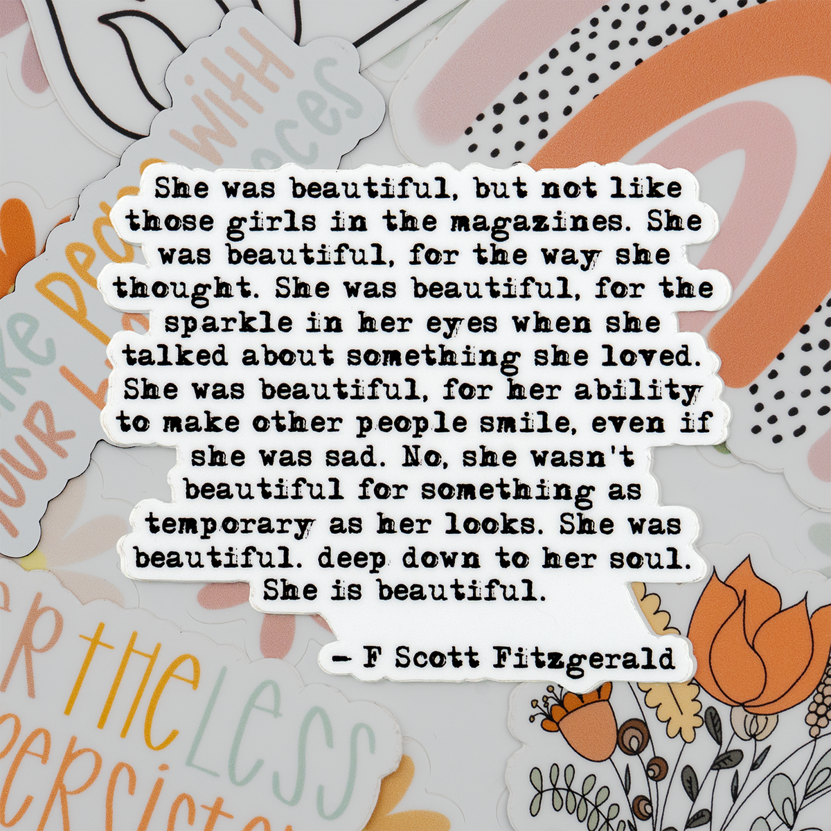 Swaygirls - Vinyl Sticker - F Scott Fitzgerald