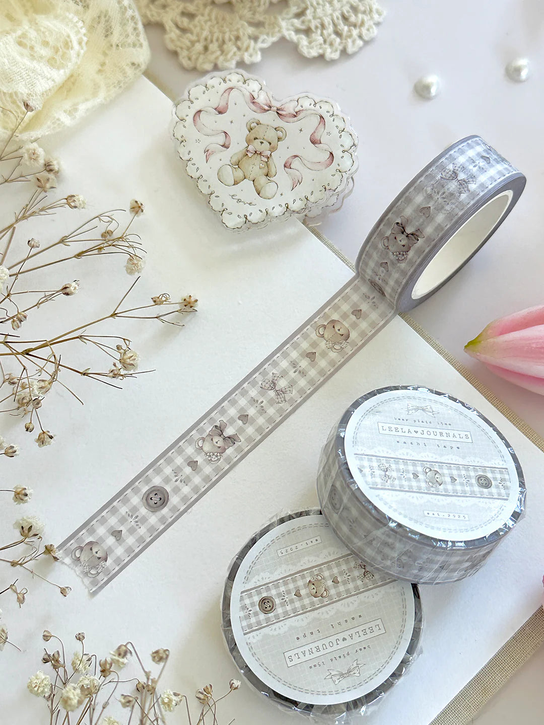 Leelajournals Washi Tape - Teddy Bears