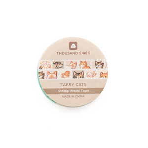Thousand Skies - Tabby Cats Stamps Washi Tape