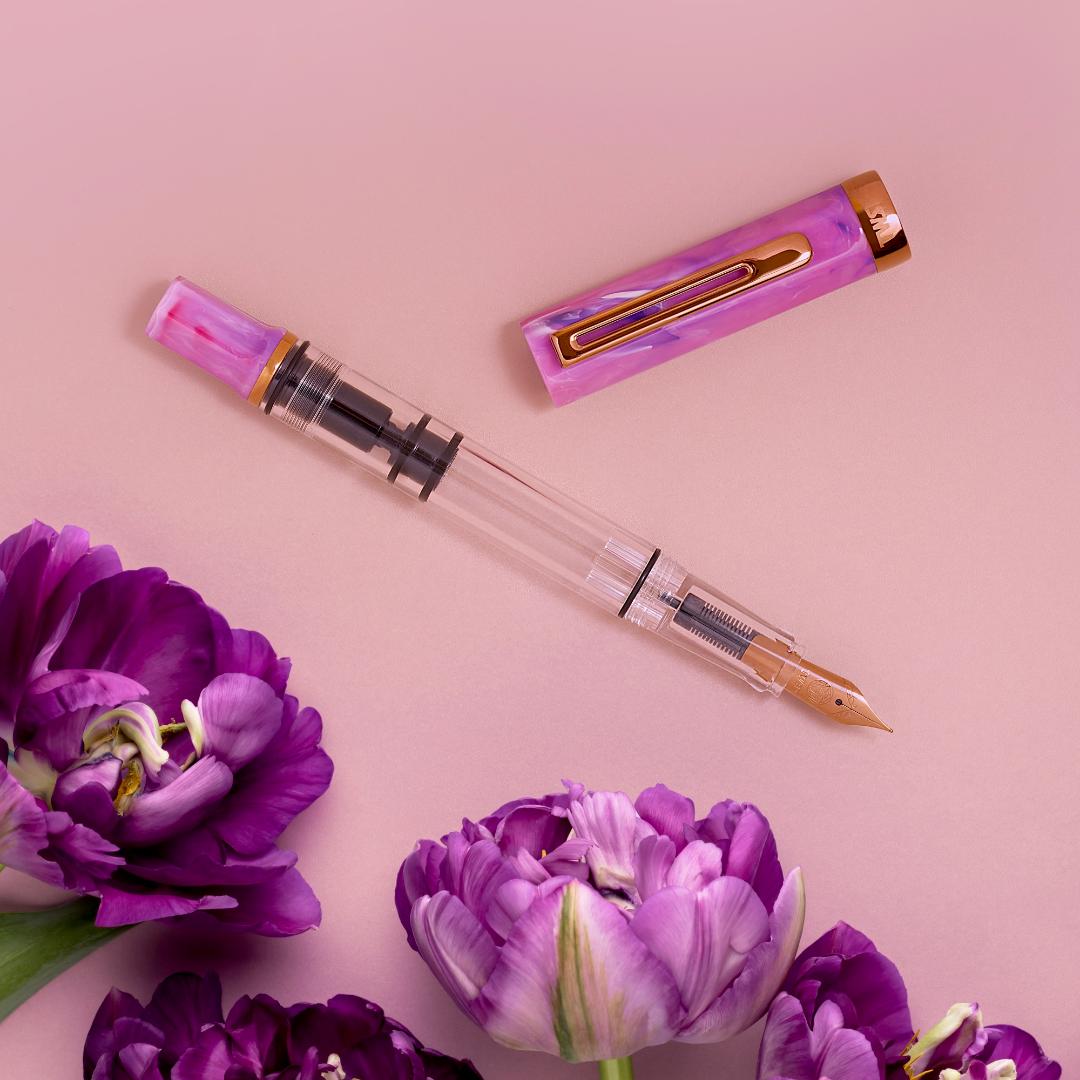 TWSBI ECO -  Fluorite Purple w/Bronze Fountain