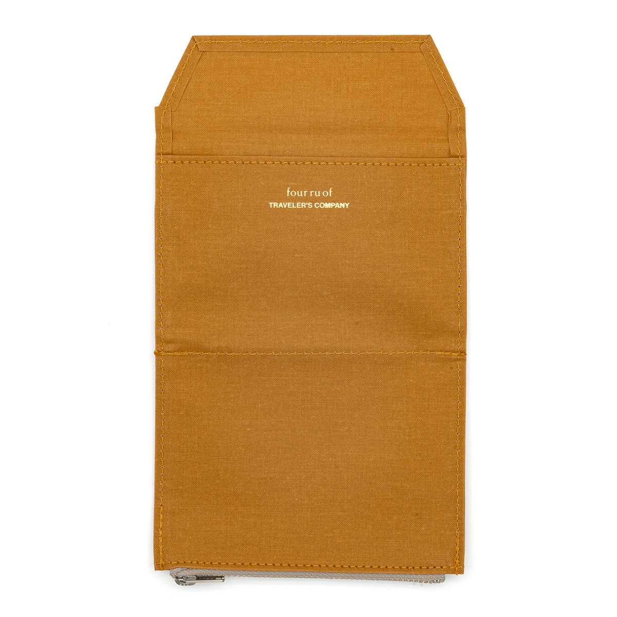 TRAVELER'S Factory Passport Sized Cloth Zippered Pouch