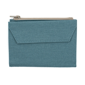 TRAVELER'S Factory Passport Sized Cloth Zippered Pouch