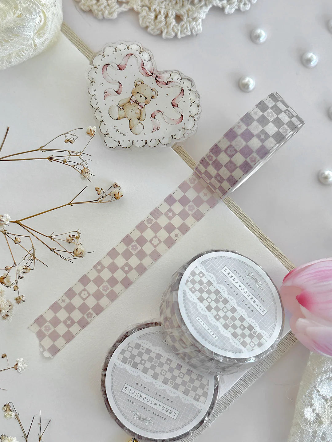 Leelajournals Washi Tape - Whimsy Checks