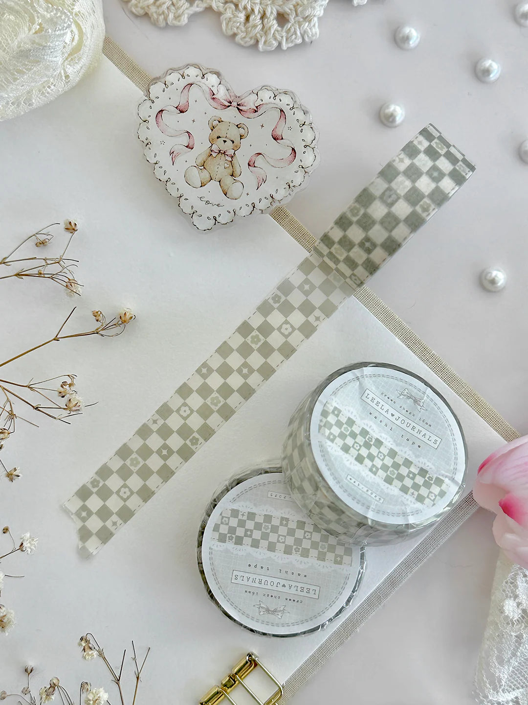 Leelajournals Washi Tape - Whimsy Checks