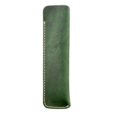 Galen Leather Co. Leather Single Pen Sleeve - Crazy Horse Forest Green