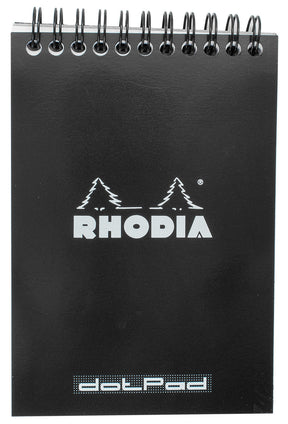 Rhodia #13 Black Top Wirebound Notepad - Black