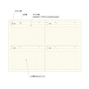 Laconic style Notebook A5 - 100 Days
