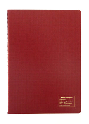 Kleid 2mm Grid Notes A5 - Red