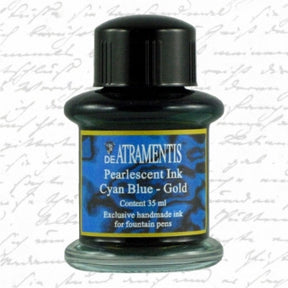 De Atramentis Pearlescent Cyan Blue Gold
