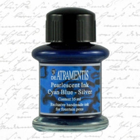 De Atramentis Pearlescent Cyan Blue Silver